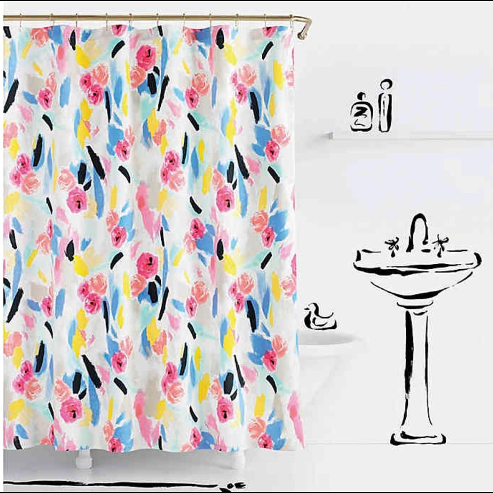 Kate Spade Paintball Floral Curtains